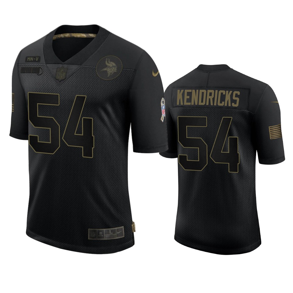 vikings eric kendricks black limited 2020 salute to service jersey
