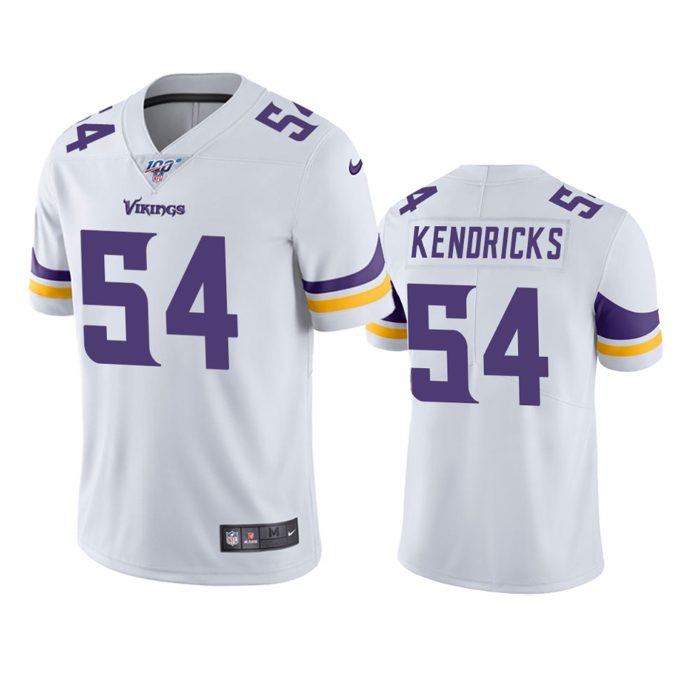 vikings eric kendricks white limited 100th season jersey