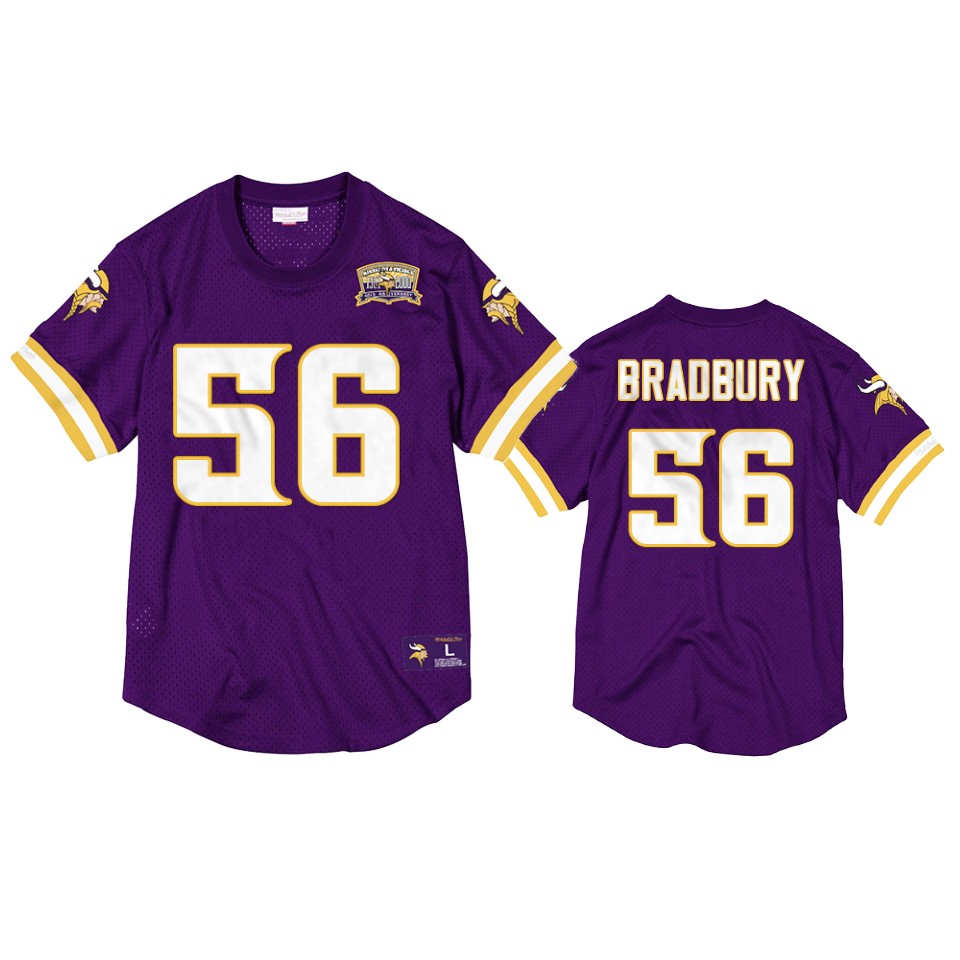 vikings garrett bradbury purple throwback 40th anniversary jersey 0a