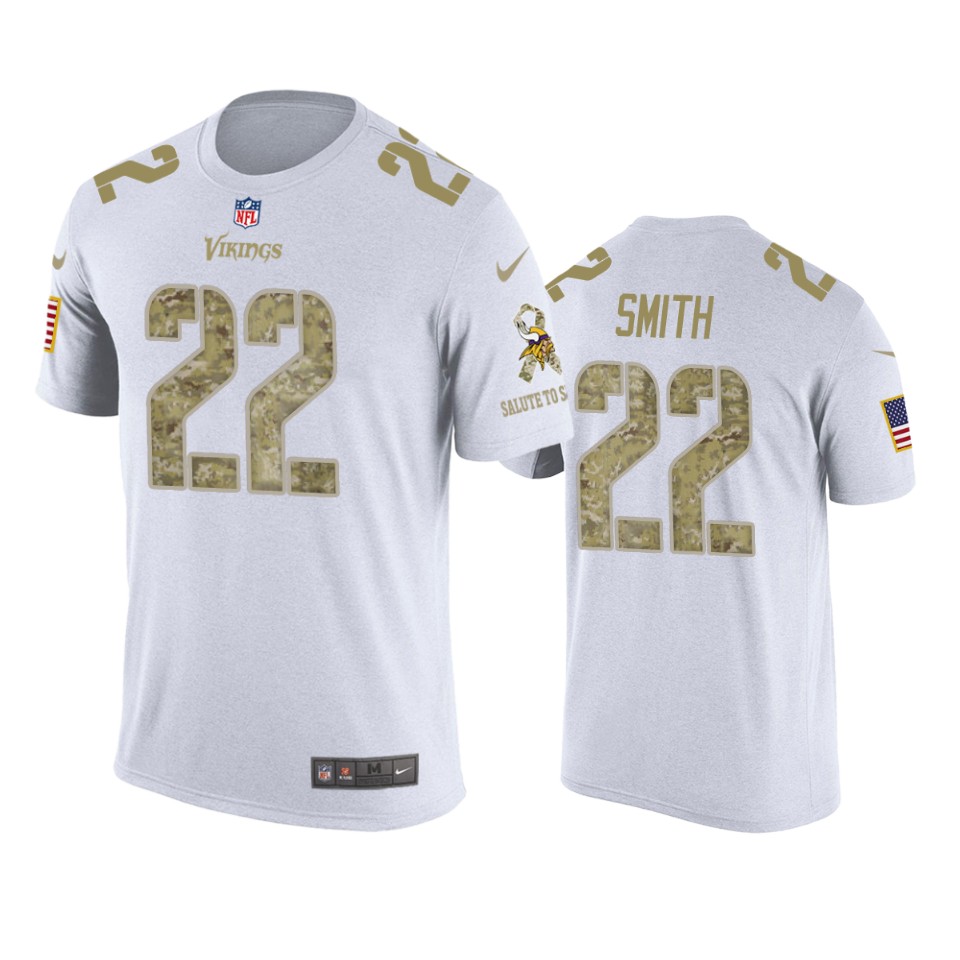 vikings harrison smith white salute to service t shirt