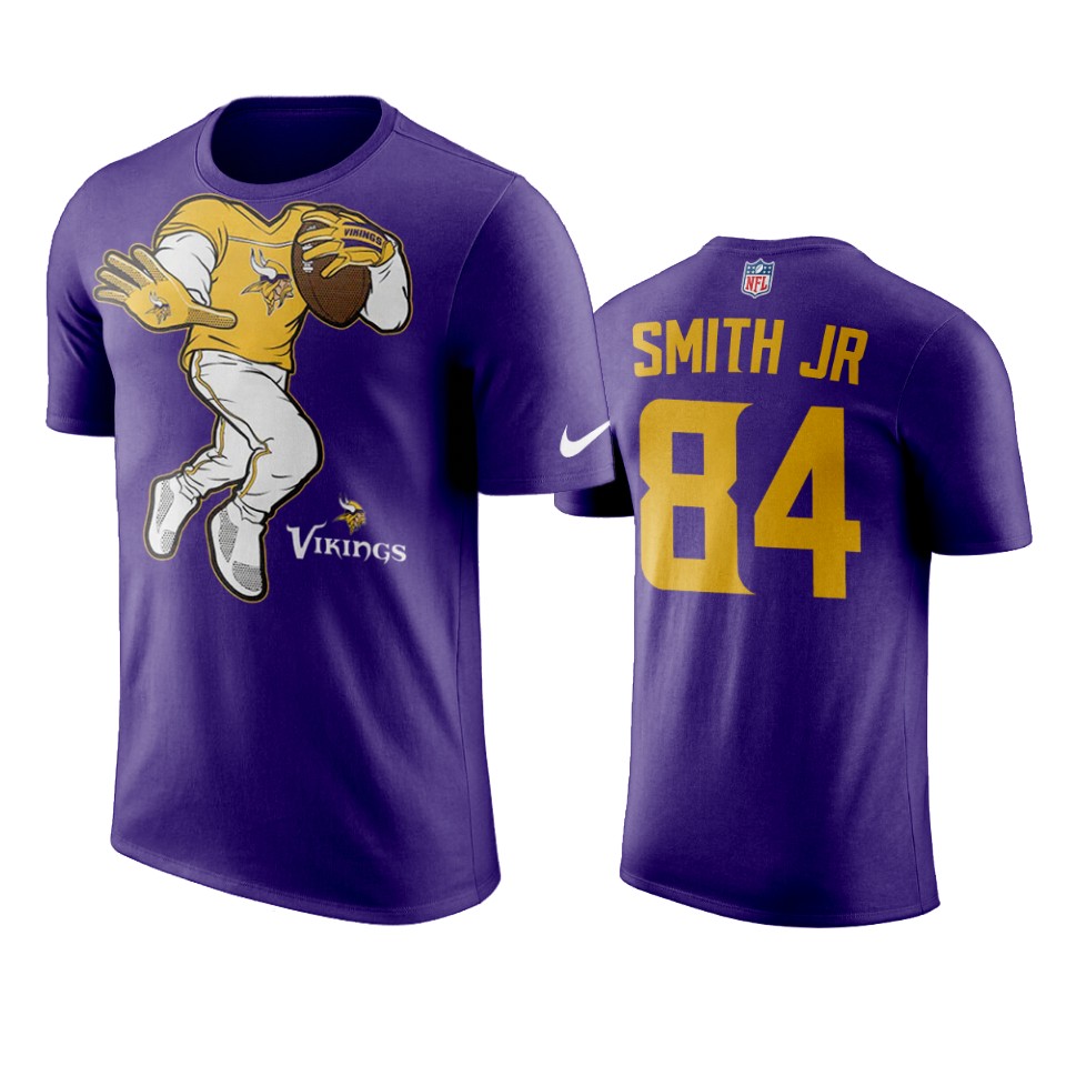 vikings irv smith jr. purple yard rush ii t shirt