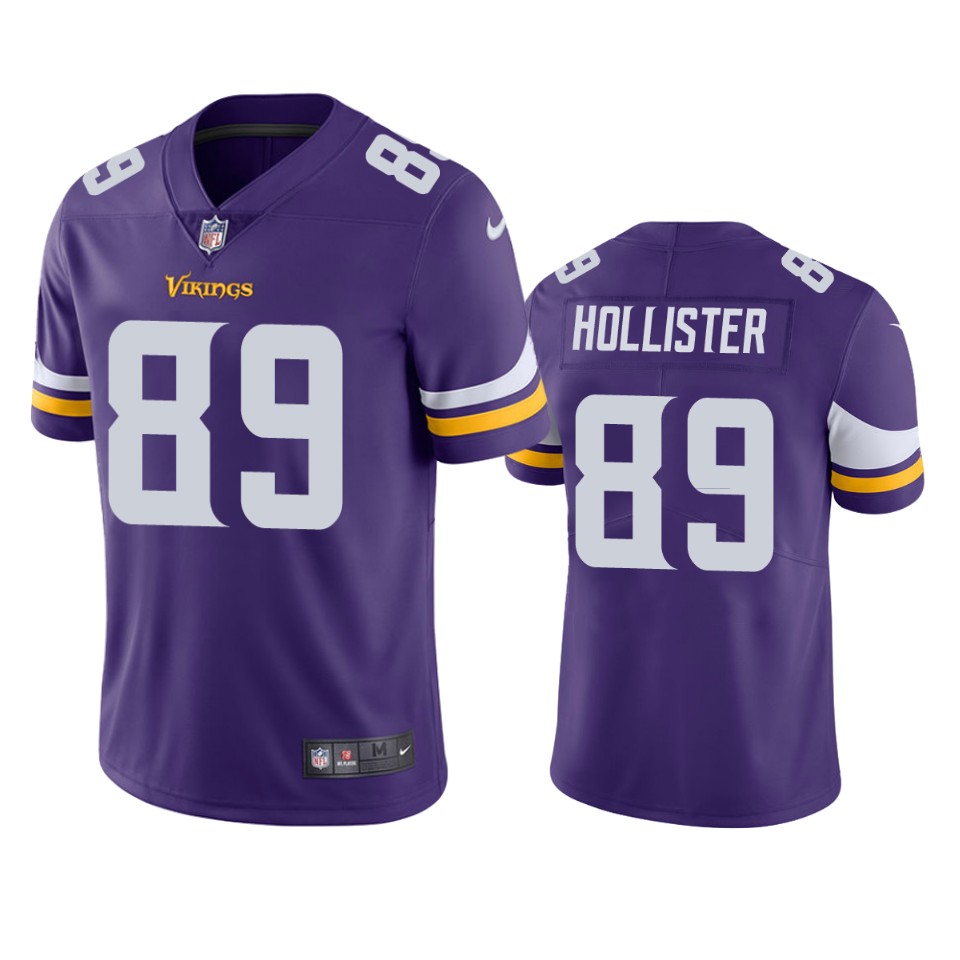 vikings jacob hollister purple vapor limited jersey