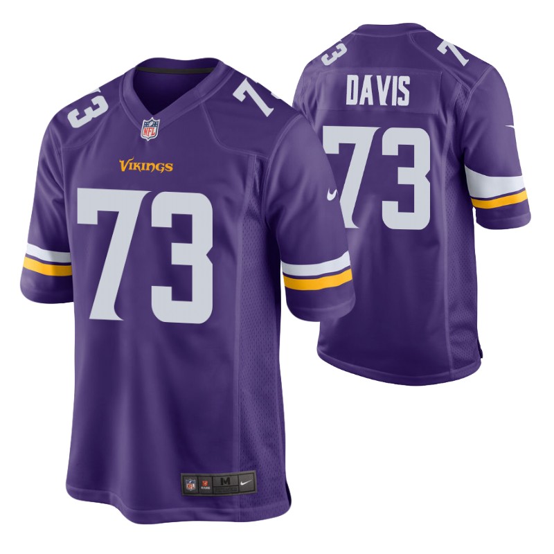 vikings-jesse-davis-game-jersey-purple