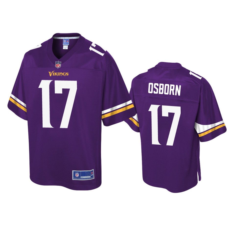 vikings k.j. osborn purple pro line jersey