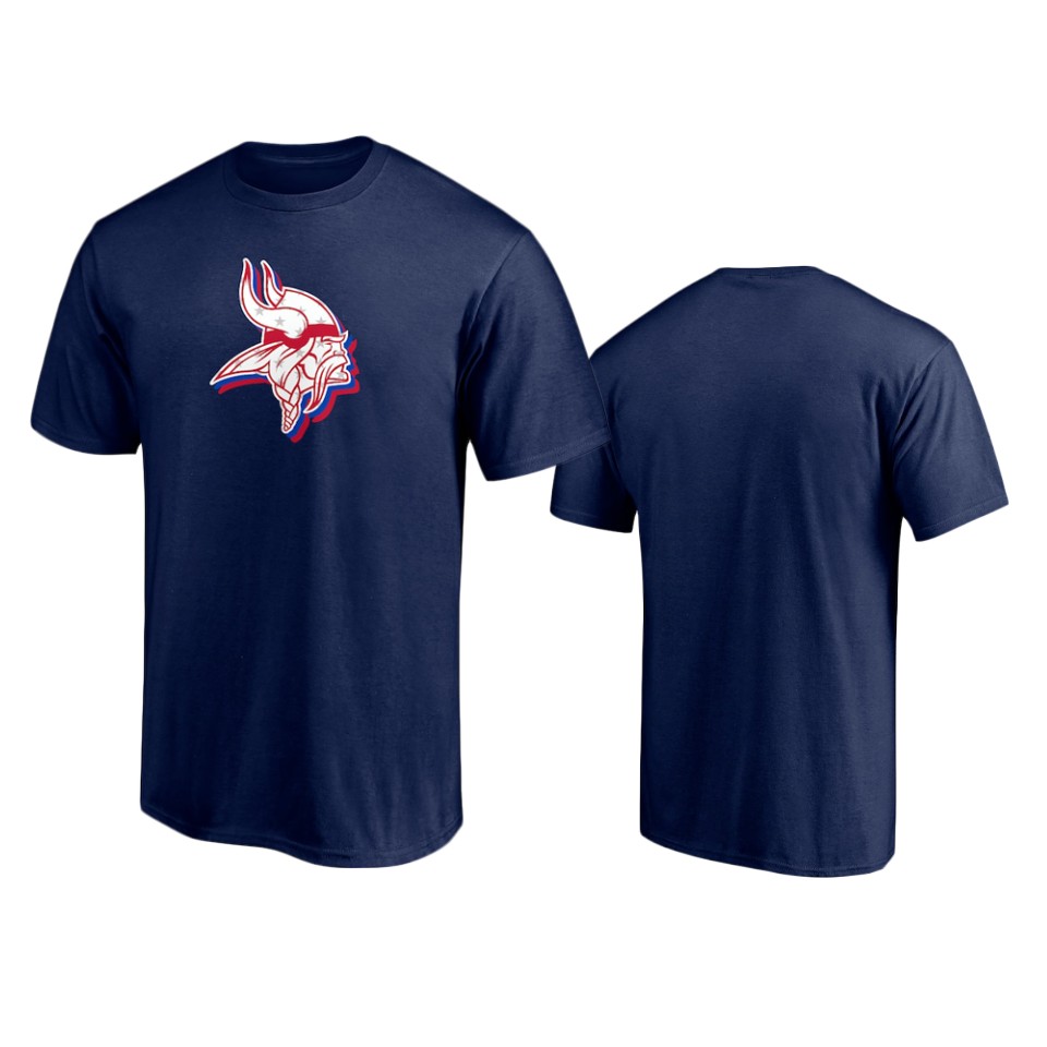 vikings navy red white and team t shirt