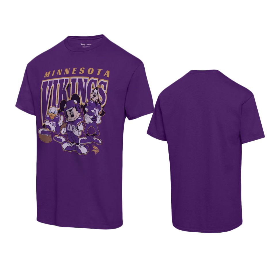 vikings purple disney mickey huddle t shirt