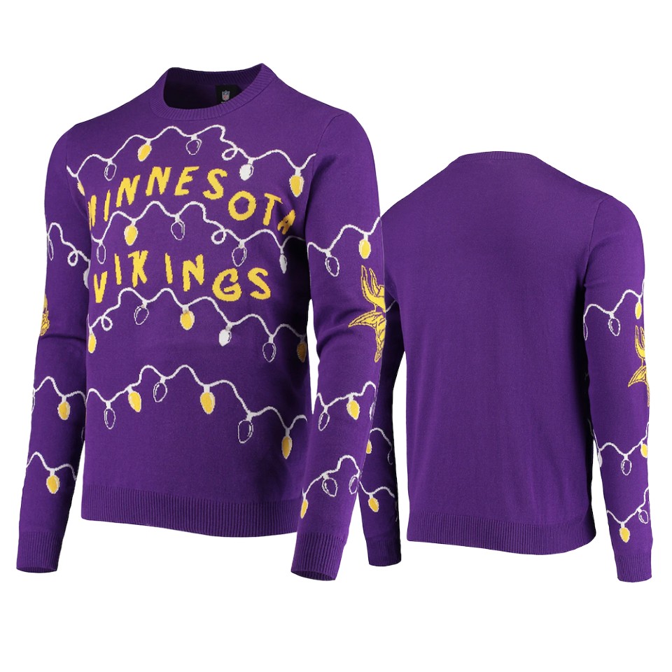 vikings purple ugly christmas gifts sweater