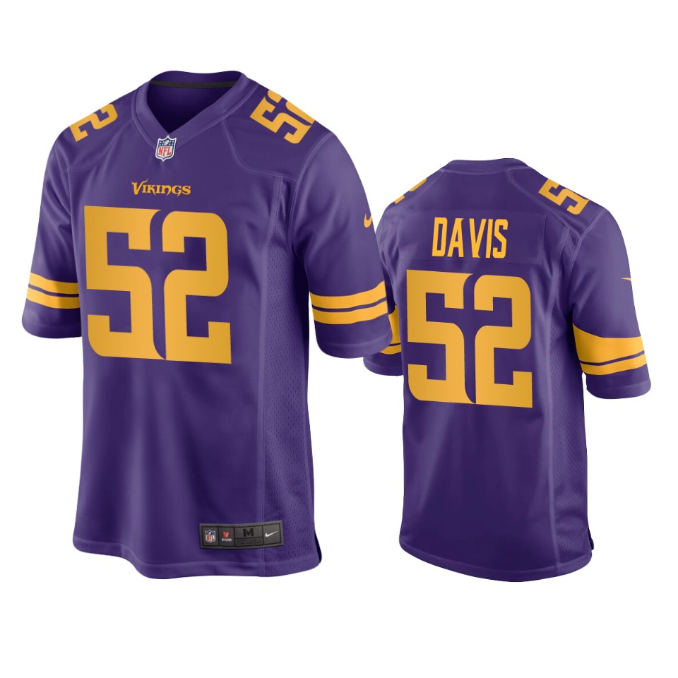 vikings wyatt davis alternate game purple jersey