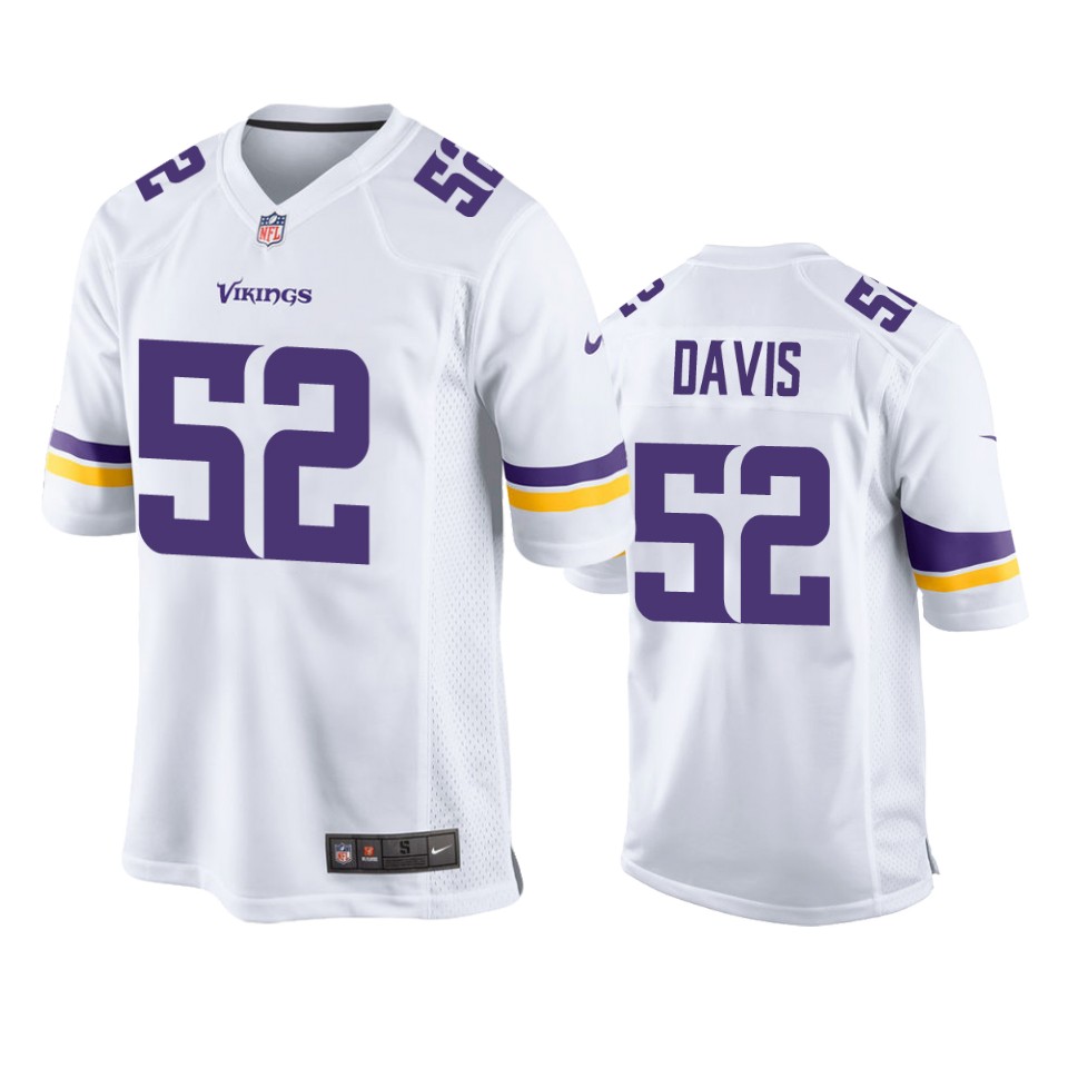 vikings wyatt davis game white jersey