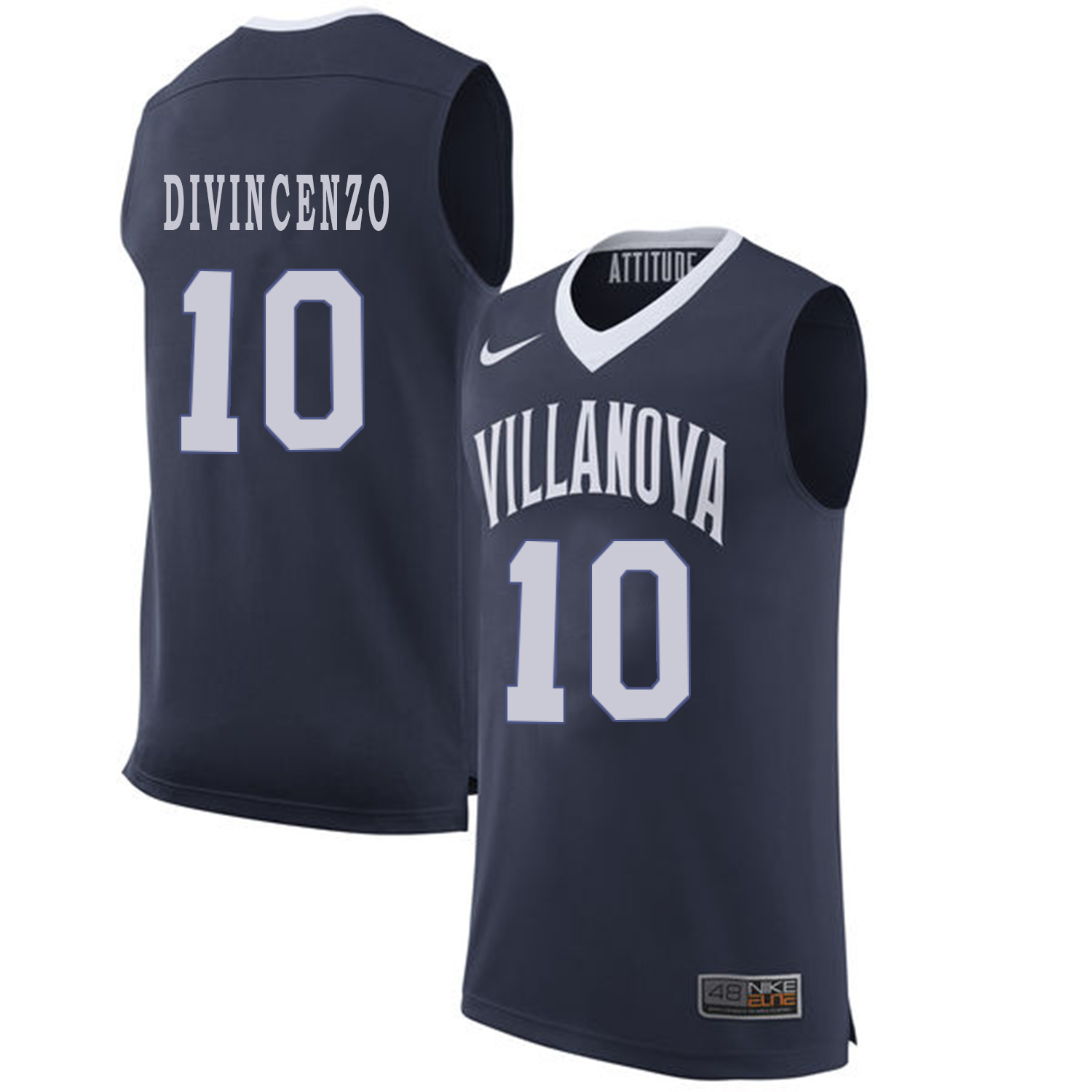 villanova wildcats donte divincenzo navy blue college basketball jersey