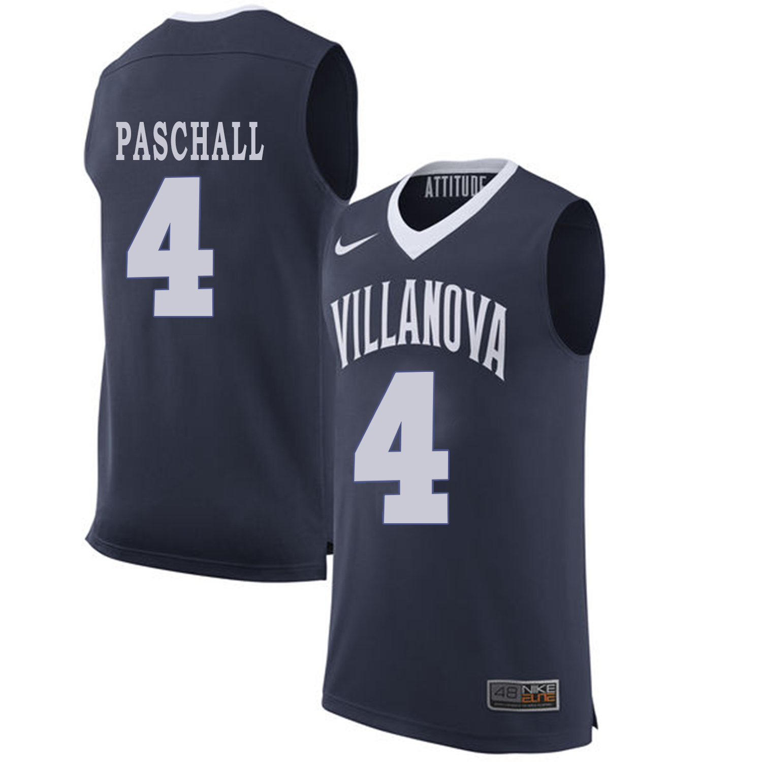 villanova wildcats eric paschall navy blue college basketball jersey