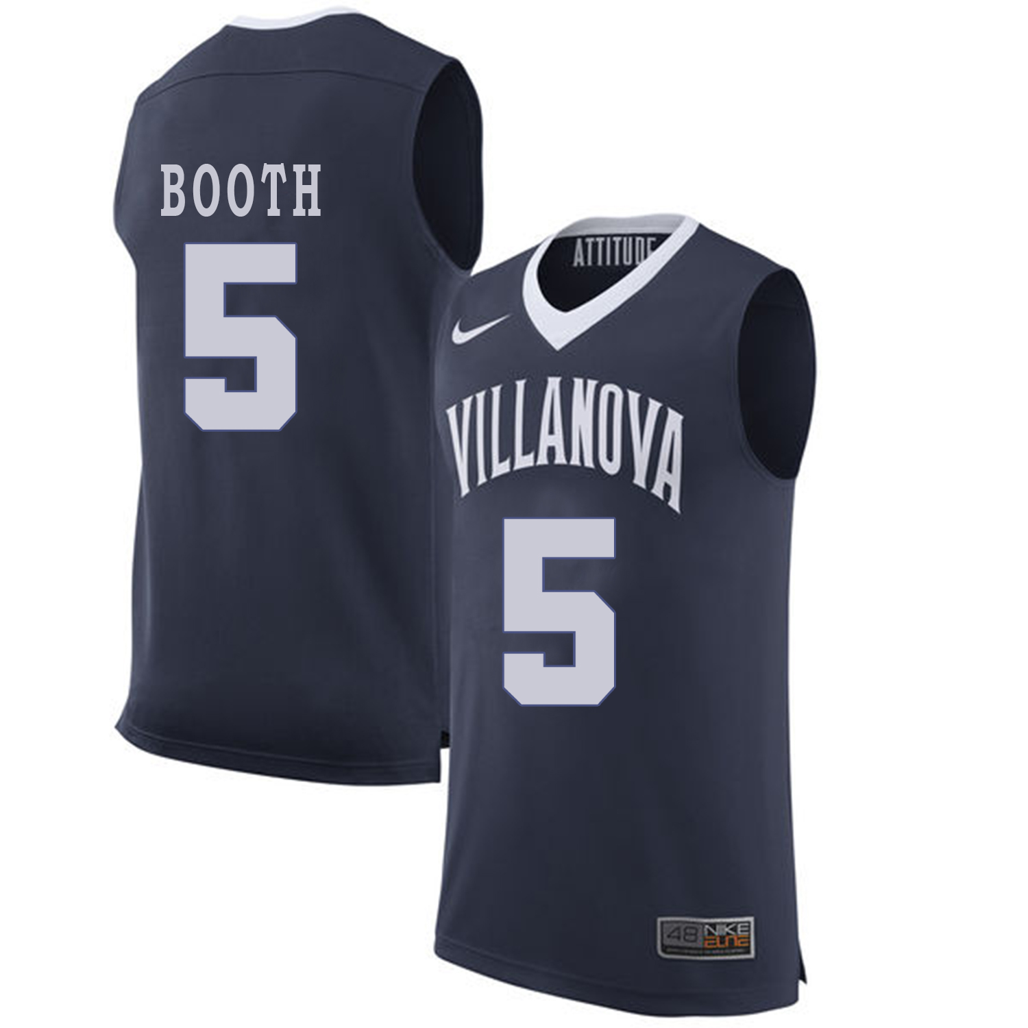 villanova wildcats phil booth navy blue college basketball jersey