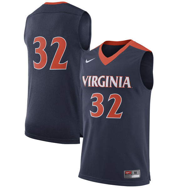 virginia cavaliers 32 navy basketball jersey