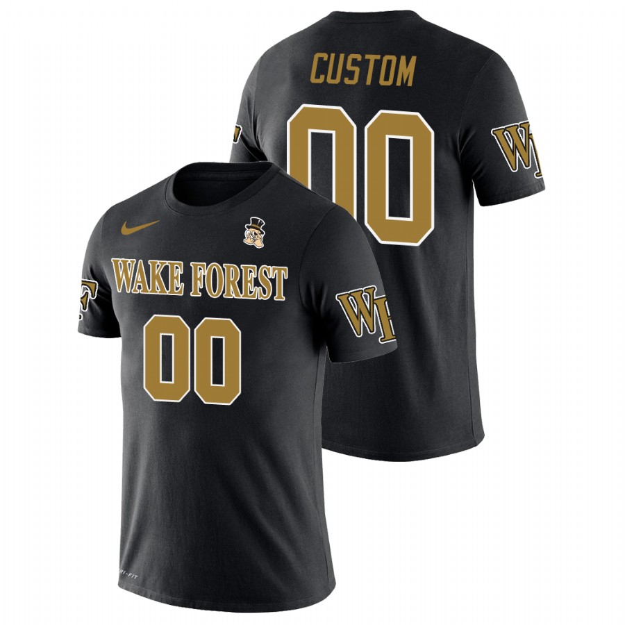 wake forest demon deacons football custom black future stars men's t shirt