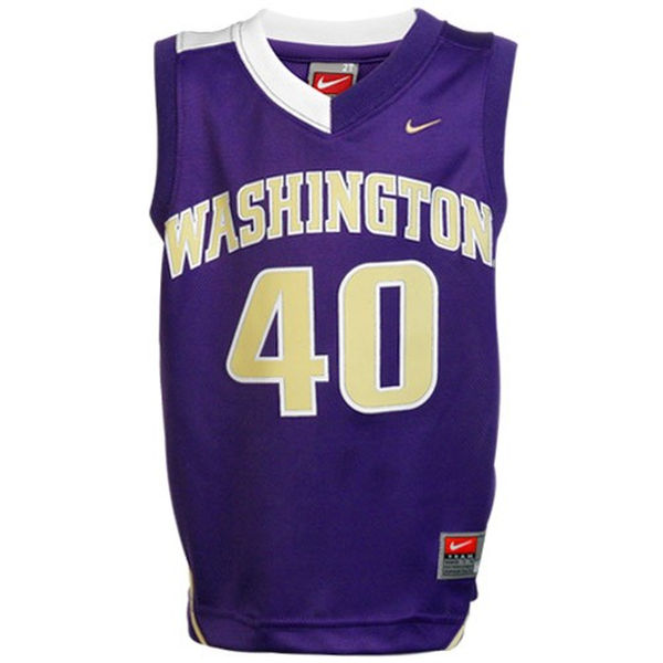 washington huskies 40 purple basketball jersey