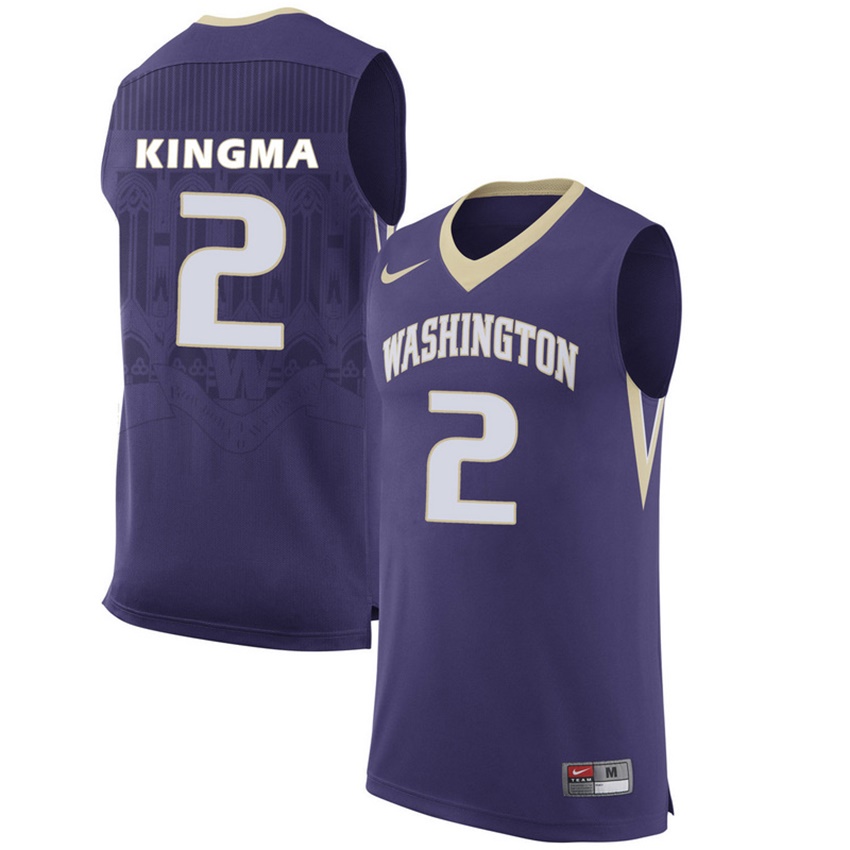 washington huskies purple 2 dan kingma college premier basketball jersey