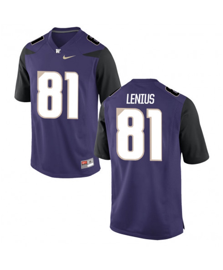 washington huskies purple brayden lenius college football jersey