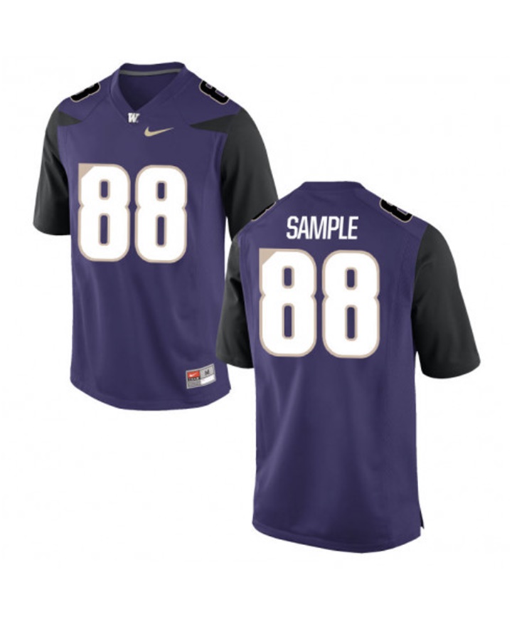 washington huskies purple drew sample college football jersey