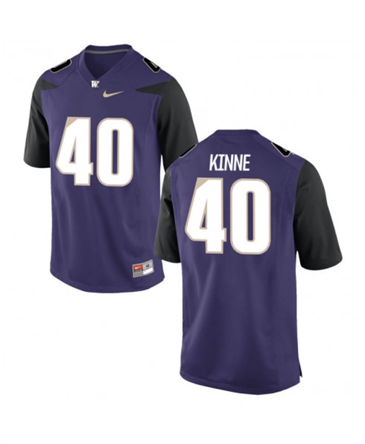 washington huskies purple ralph kinne college football jersey