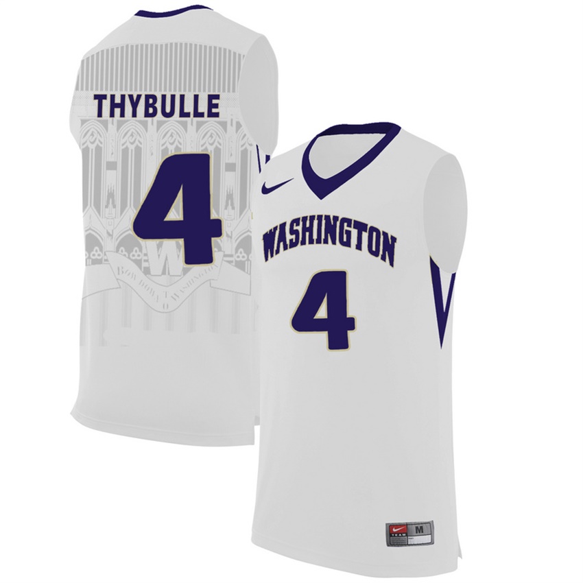 washington huskies white 4 matisse thybulle college premier basketball jersey