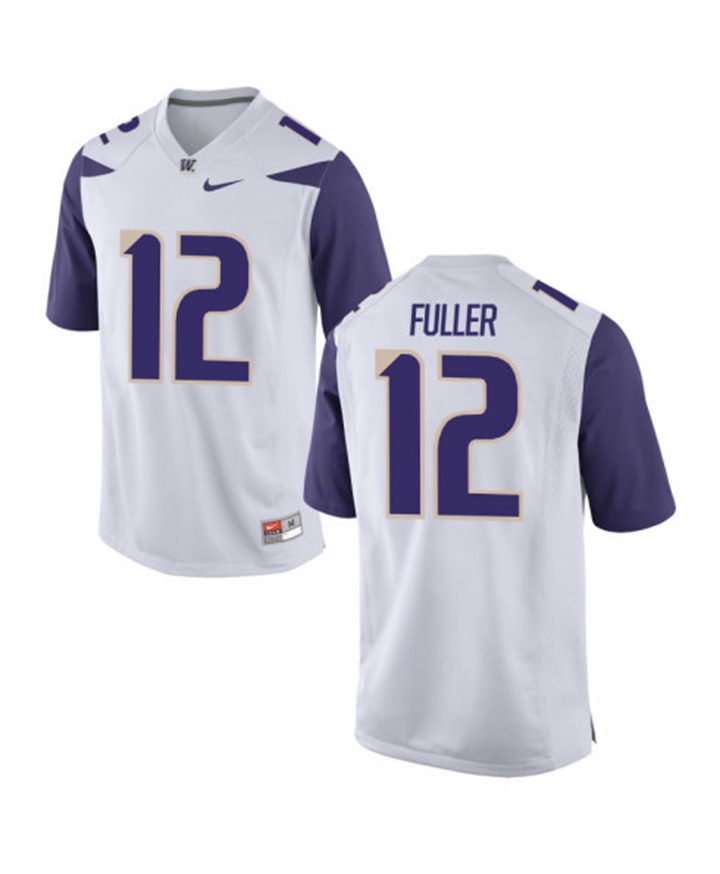 washington huskies white aaron fuller college football jersey