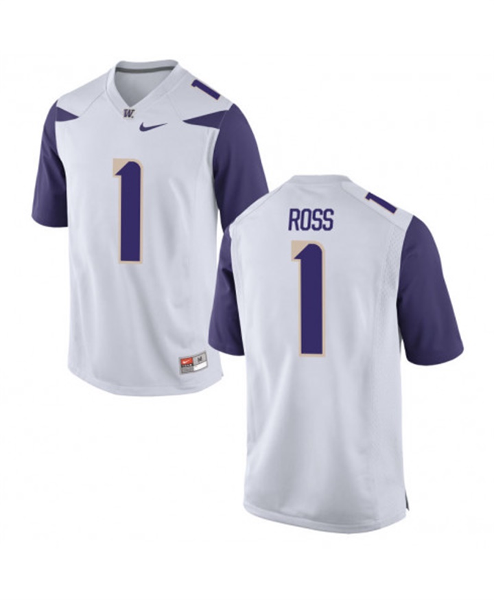 washington huskies white john ross college football jersey