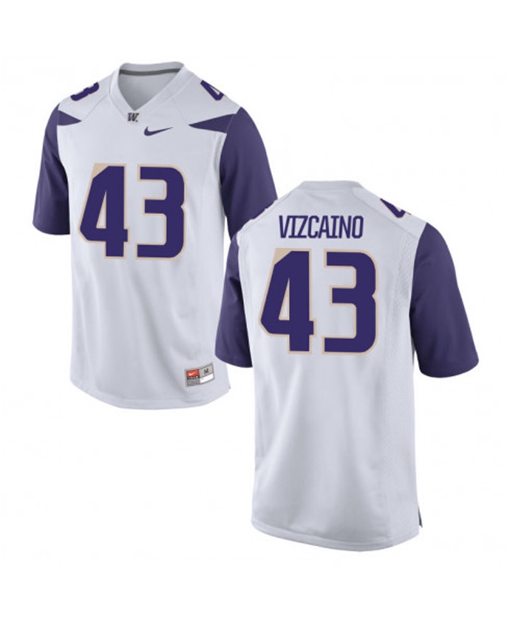 washington huskies white tristan vizcaino college football jersey