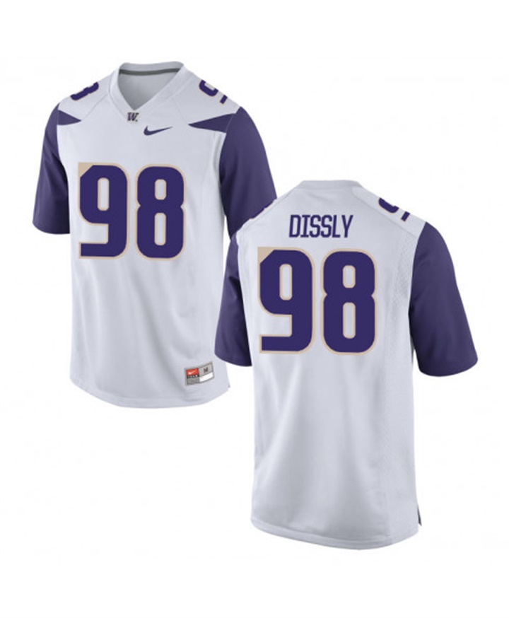 washington huskies white will dissly college football jersey