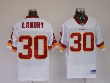 washington red skins 30 laron laudry white
