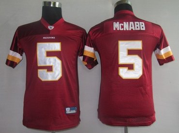 washington red skins 5 mcnabb red [kids
