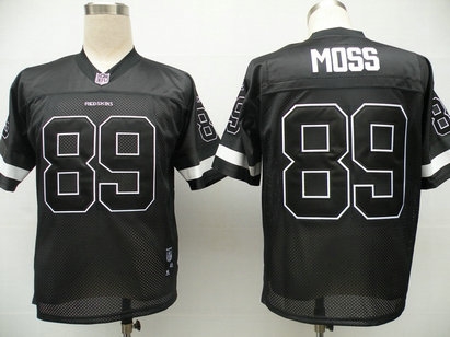 washington redskin 89 santana moss black jerseys
