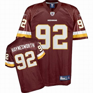 washington redskins #92 hagnesworth red jersey