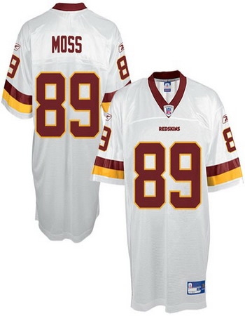 washington redskins 89 santana moss white