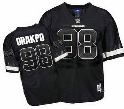washington redskins 98 brian orakpo black jersey