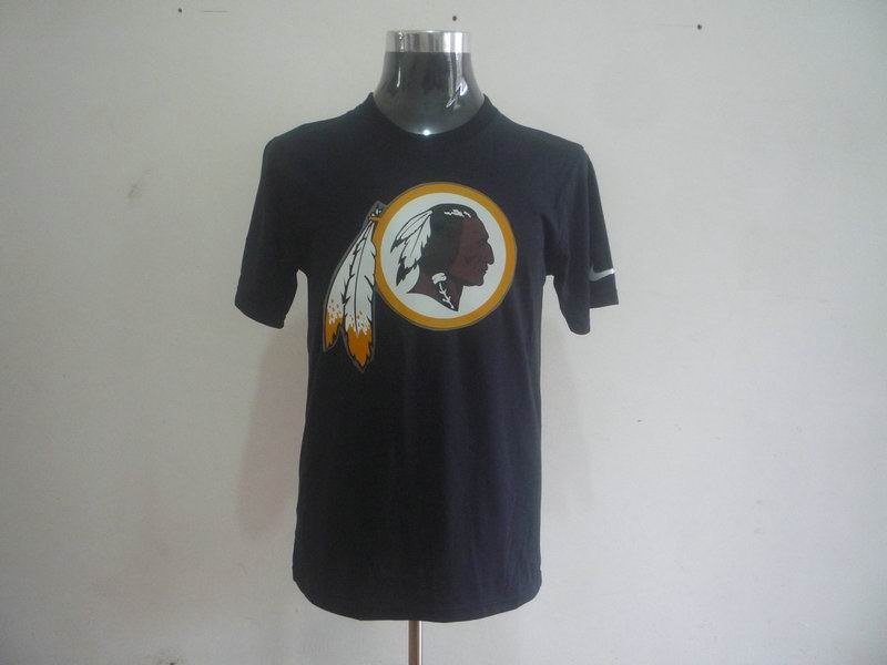 washington redskins sideline legend authentic logo dri-fit t-shirt black