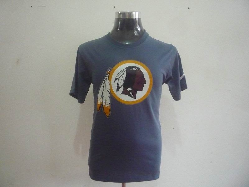 washington redskins sideline legend authentic logo dri-fit t-shirt grey