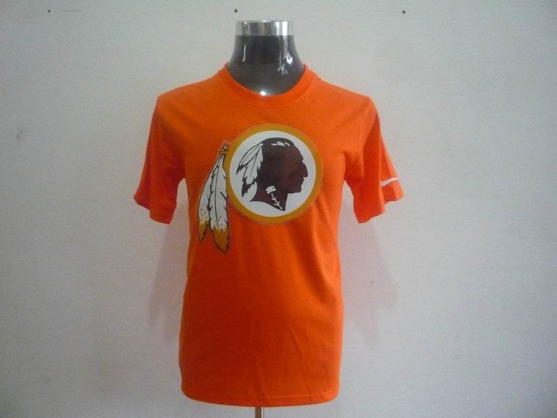 washington redskins sideline legend authentic logo dri-fit t-shirt orange