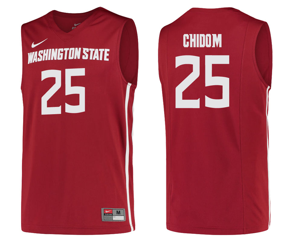 washington state cougars arinze chidom cardinal college basketball jersey