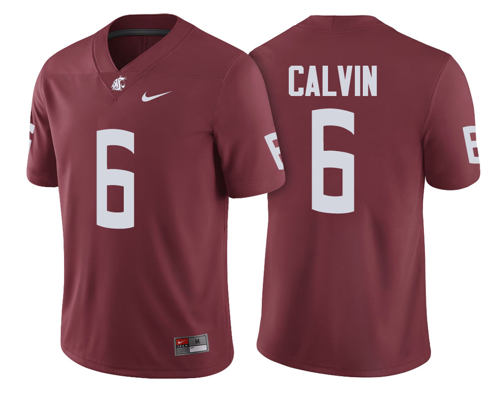 washington state cougars crimson jamire calvin college football jersey