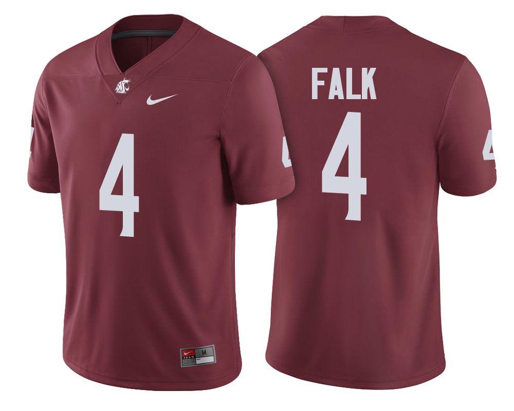 washington state cougars crimson luke falk college football jersey
