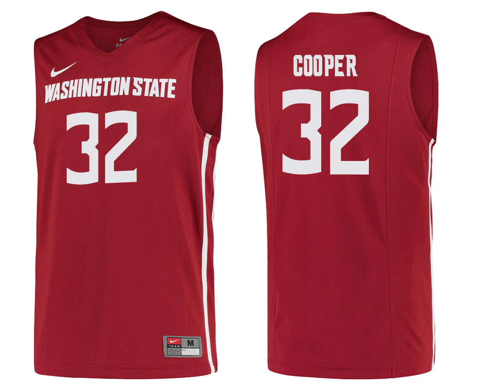 washington state cougars davante cooper cardinal college basketball jersey