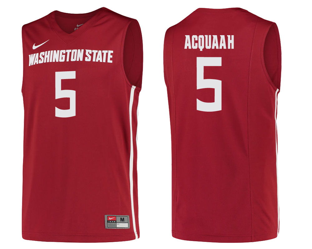 washington state cougars milan acquaah cardinal college basketball jersey
