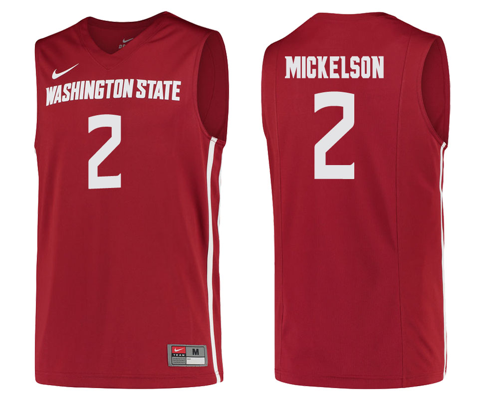 washington state cougars tj mickelson cardinal college basketball jersey