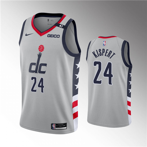 Washington Wizards Corey Kispert City Edition Gray stitched Jersey #24