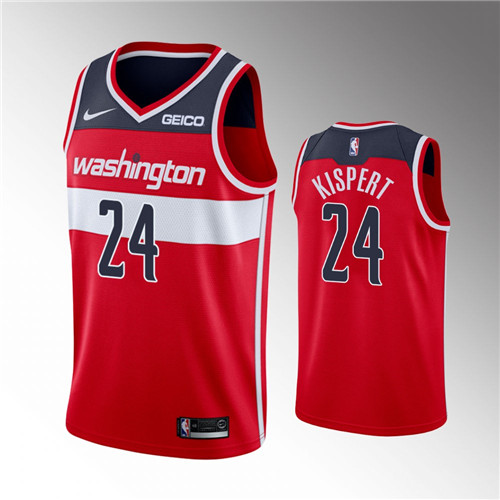 Washington Wizards Corey Kispert 2021-22 75th Anniversary Diamond Icon Red stitched Jersey #24