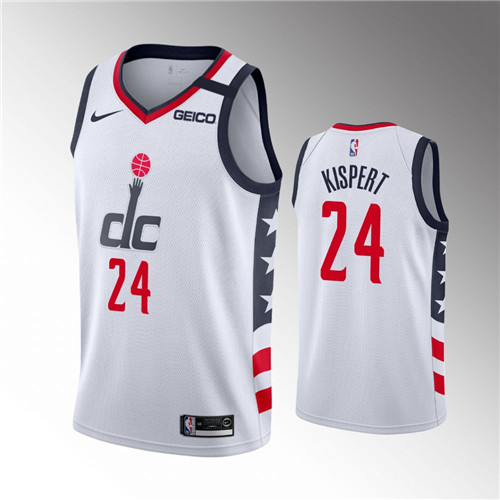 Washington Wizards Corey Kispert City Edition White stitched Jersey #24