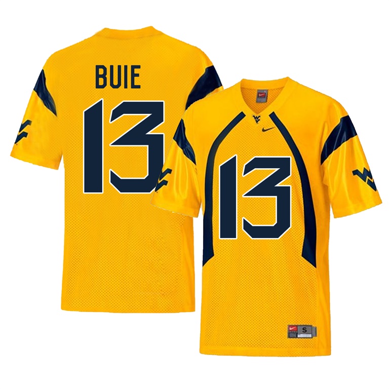 west virginia mountaineers gold andrew buie college football player jersey