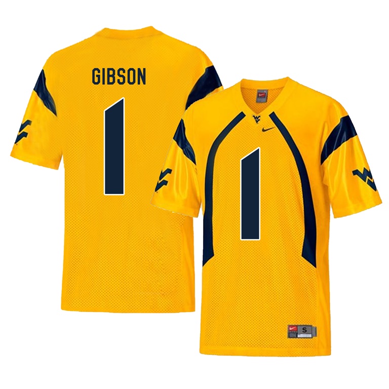 west virginia mountaineers gold shelton gibson college football player jersey