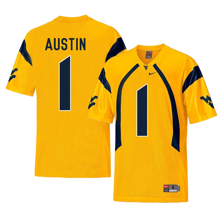 west virginia mountaineers gold tavon austin college football player jersey