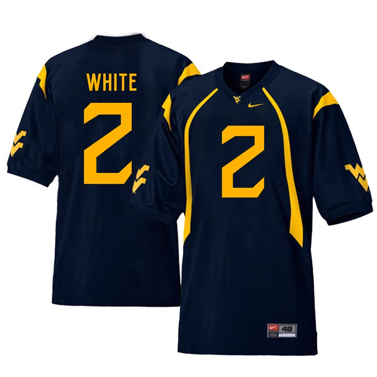 west virginia mountaineers navy ka'raun white college football player jersey